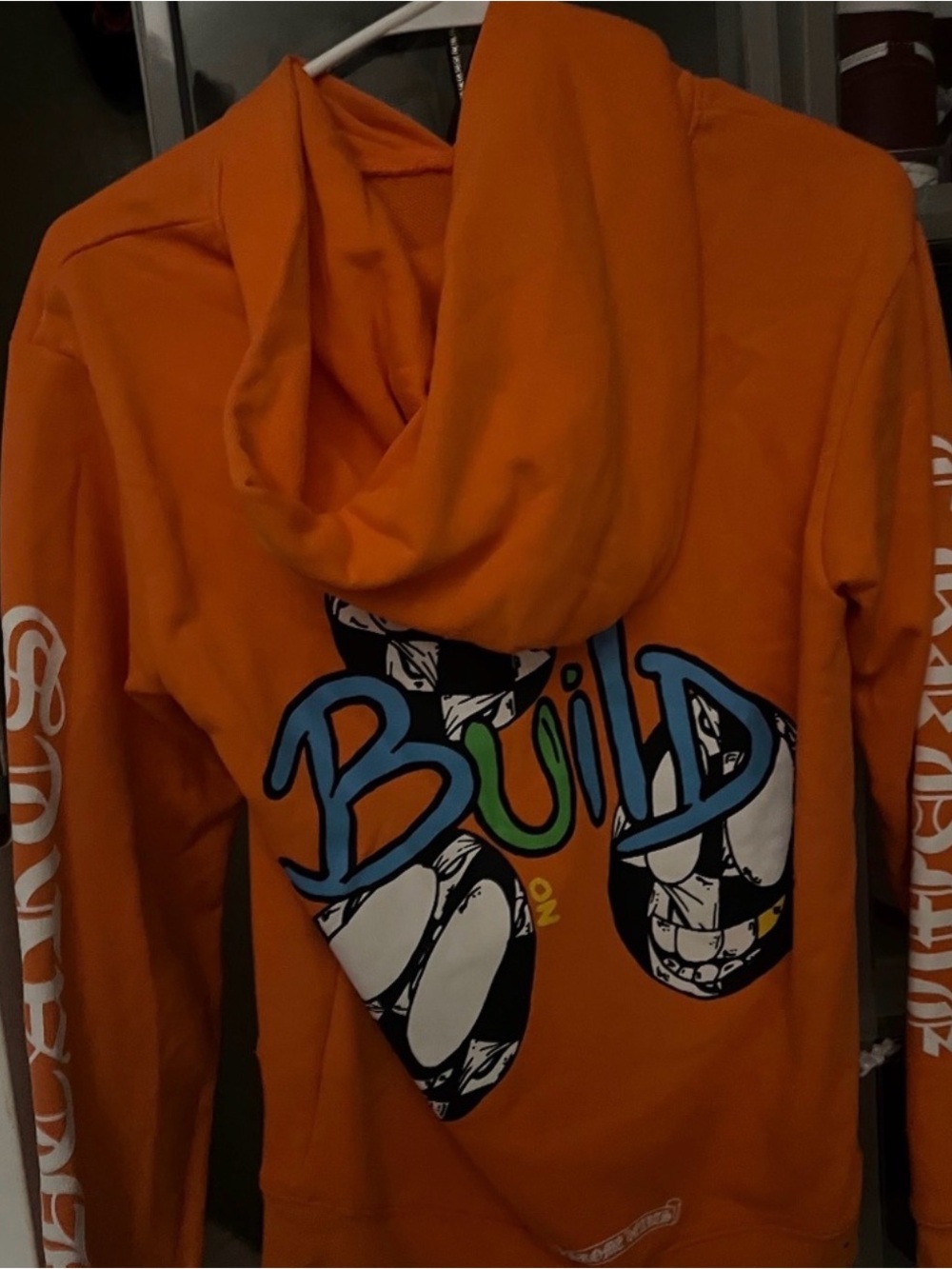 Chrome Hearts Orange Built Graphic Hoodie